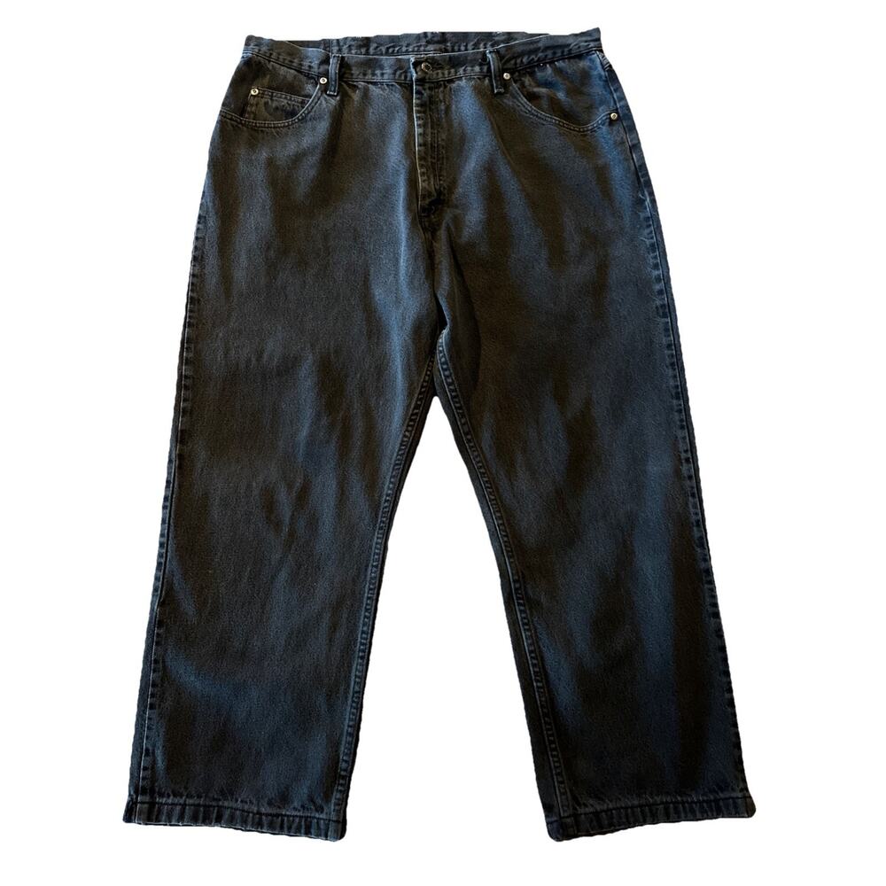 Wrangler Vintage Jeans Men’s 40x29 Dark Gray Relaxed Denim Travel Outdoor